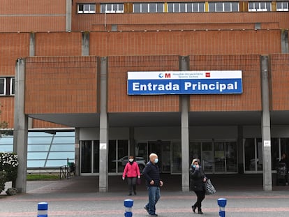 Vista del exterior del hospital de Leganés.