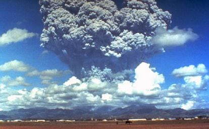 Erupción del volcán filipino Pinatubo en 1991.