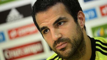 Cesc, durante una rueda de prensa.