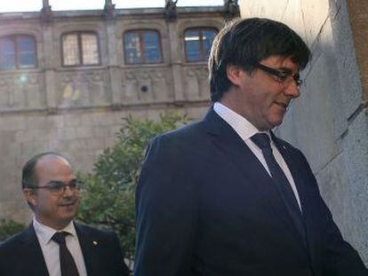 El portavoz Jordi Turull culpa al Estado de que no se pueda cumplir la ley catalana que ampara la votación
