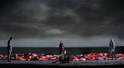 Eric Cutler (Idomeneo), Eleonora Buratto (Elettra), David Portillo (Idamante) y Anett Fritsch (Ilia) en el cuarteto del tercer acto de 'Idomeneo'.