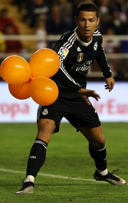 Cristiano, en el partido ante el Rayo.