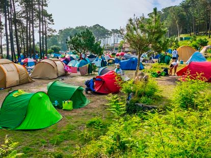 'Camping' de las Islas Cíes, en Pontevedra.