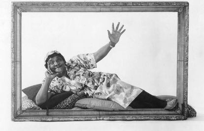 Retrato de la comediante 'Moms' Mabley (born Loretta Mary Aiken, 1894 - 1975).
