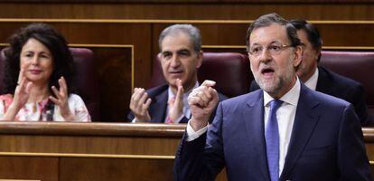 Mariano Rajoy, este mi&eacute;rcoles en el Congreso.