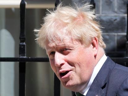 El primer ministro británico, Boris Johnson, en Downing Street el miércoles.
