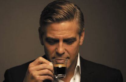 Clooney en una instantánea de la última campaña de Nespresso.