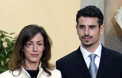 Erica Ortiz y su marido, Antonio Vigo Pérez, en la petición de mano.