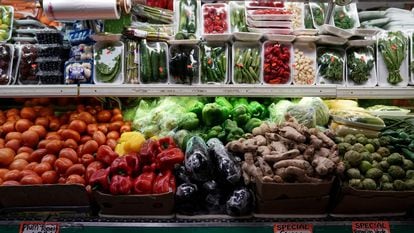 Alimentos en un supermercado de Washington.