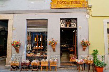 Tienda en el pueblo de Cannobio, en Italia.