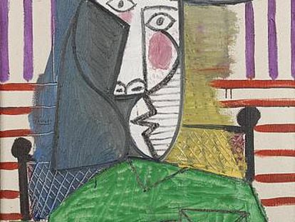 La obra de Picasso. 'Busto de una Mujer'.