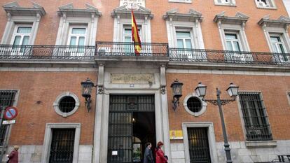 La sede del Ministerio de Justicia, en Madrid.