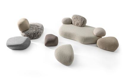 'Pebble Rubble' seats by Front Design for Moroso.
