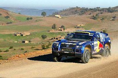 Robby Gordon, durante la etapa del Rally Dakar por territorio marroquí.