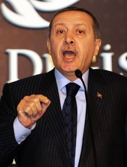 El primer ministro turco, Recep Tayyip Erdogan, hoy.