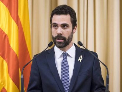 El president del Parlament, Roger Torrent. 