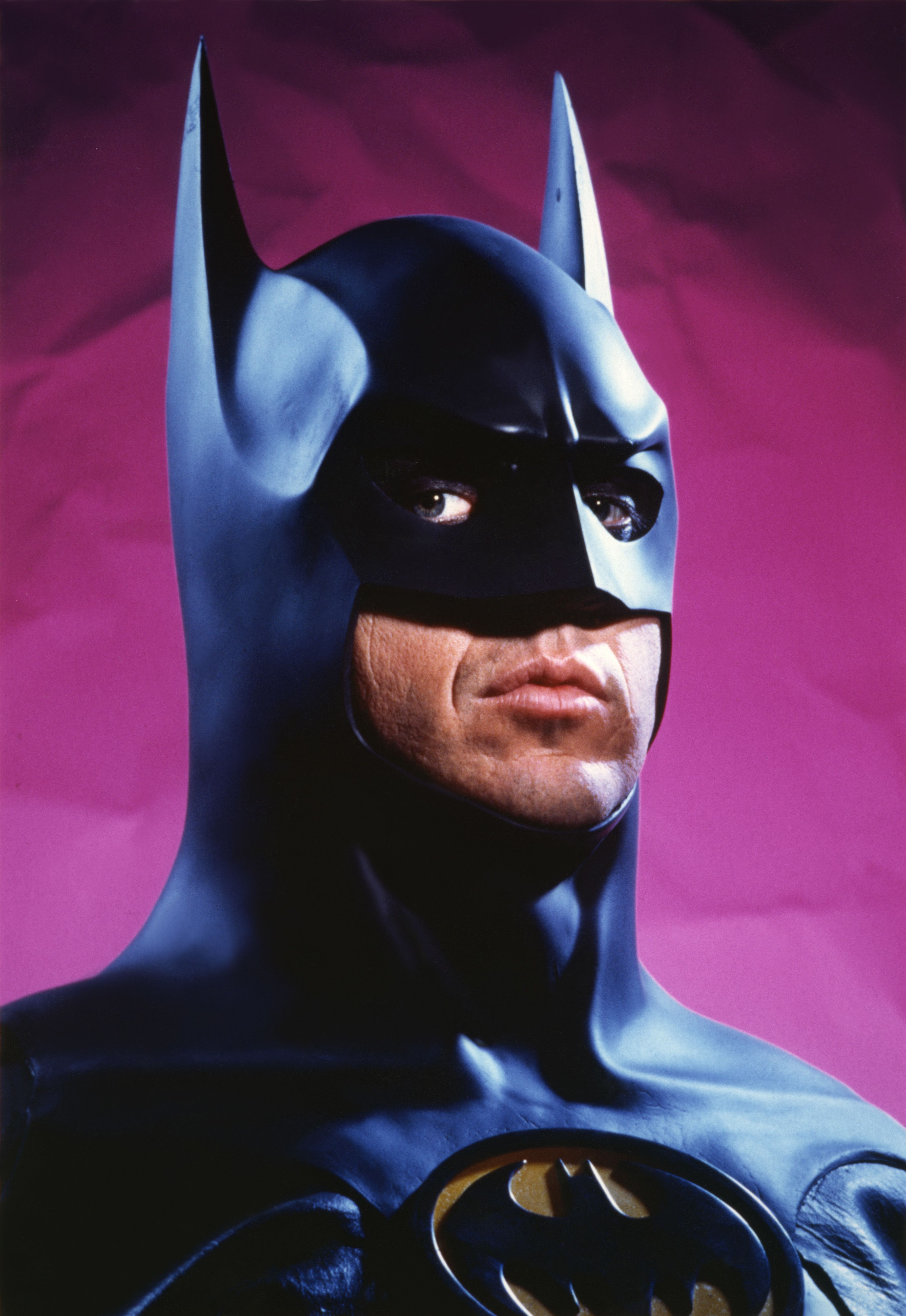 Michael Keaton, durante el rodaje de 'Batman'.
