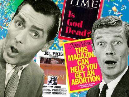 Ejemplos de los años sesenta (Time), setenta (El País Semanal) o actual (New York Magazine) de portadas que crearon conversación y polémica por tratar temas candentes con titulares arriesgados.