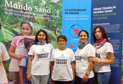 Las cuatro agentes del programa 'Madres comprometidas con el chagas'.