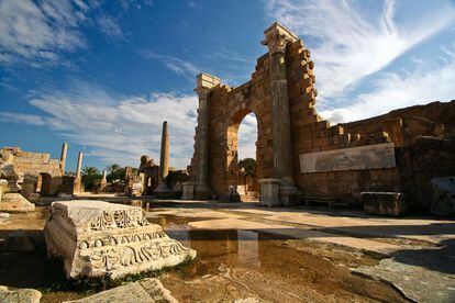 Yacimiento romano de Leptis Magna, en Libia.