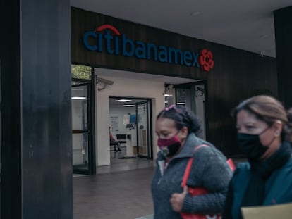 Una sucursal de Banamex en la Ciudad de México.