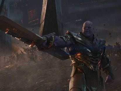 El actor Josh Brolin, como Thanos en la película 'Vengadores Endgame'.