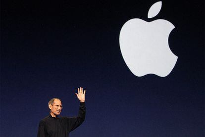 Steve Jobs, diramte el lanzamiento del iPad 2 en San Francisco el pasado mes de marzo.