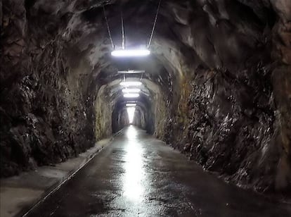 Túnel de 500 metres de la construcció de la central hidroelèctrica de Tavascan.