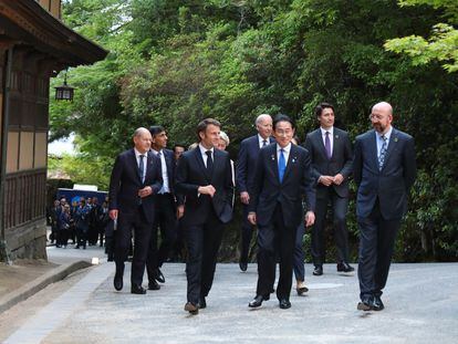 Líderes del G-7 en la Cumbre en Hiroshima (Japón).
