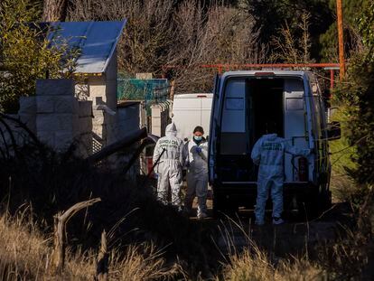 Trabajos de investigan la desaparición, el pasado 12 de enero, de Esther López de la Rosa en la localidad vallisoletana de Traspinedo.
