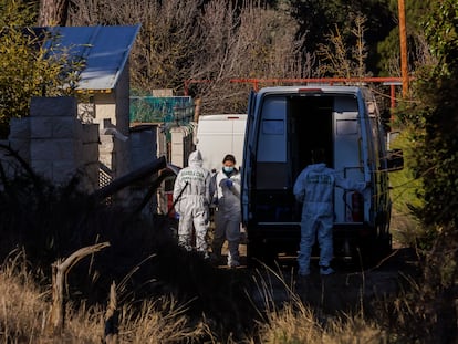 Trabajos de investigan la desaparición, el pasado 12 de enero, de Esther López de la Rosa en la localidad vallisoletana de Traspinedo.