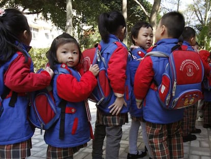 Alumnos de Hong Kong. 