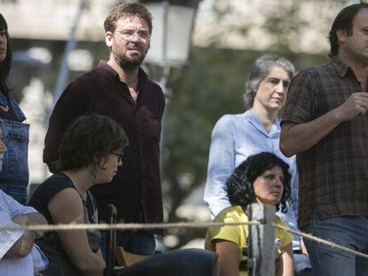 Albano Dante Fachin, en el centro de la imagen, en un acto en la Diada.