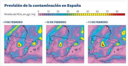 (Fuente: Laboratorio de Medio Ambiente de la Universidad Politécnica de Madrid / EL PAÍS)