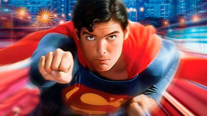 Christopher Reeve en 'Superman' (1978), de Richard Donner, y con música de John Williams.