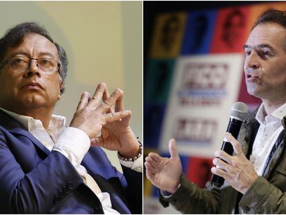 Los candidatos a la presidencia de Colombia, Gustavo Petro y Federico Gutiérrez.