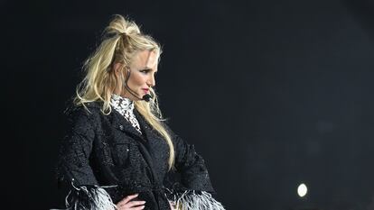 La cantante Britney Spears, durante un concierto en Los Ángeles en 2016.