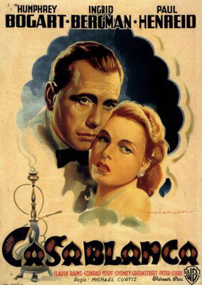 Póster de 'Casablanca', el mítico film de Michael Curtiz que subasta su memorabilia.