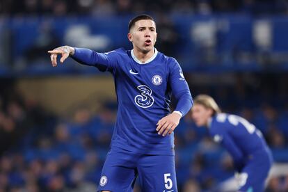 Enzo Fernández, during Chelsea-Dortmund.