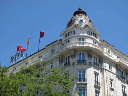 El hotel Ritz, uno de los más antiguos y lujosos de Madrid.