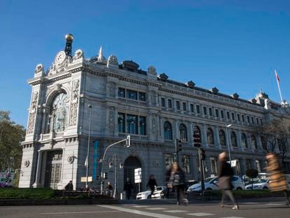 La sede del Banco de España en Madrid.