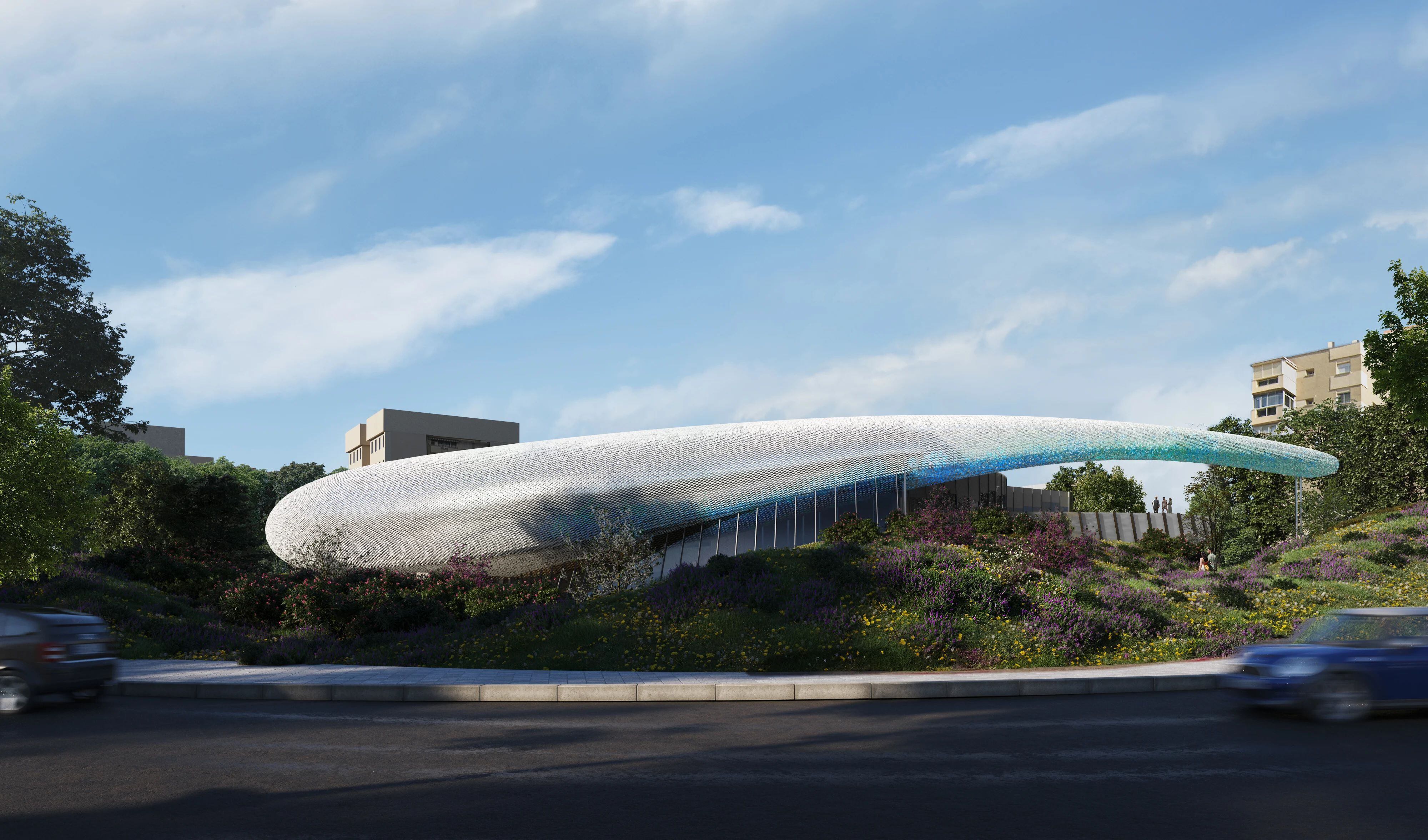 Un edificio en forma de gota de agua será la sede del CaixaForum Málaga