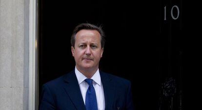 El primer ministro británico, David Cameron, este miércoles en Londres.