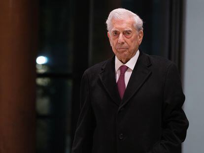 Mario Vargas Llosa, retratado en Madrid en 2022.