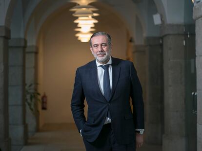 Enrique López, en la sede la Consejería de Presidencia, Justicia e Interior.