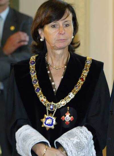 María Emilia Casas, presidenta del Tribunal Constitucional.