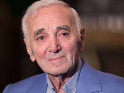 Charles Aznavour,en Hollywood en 2016.