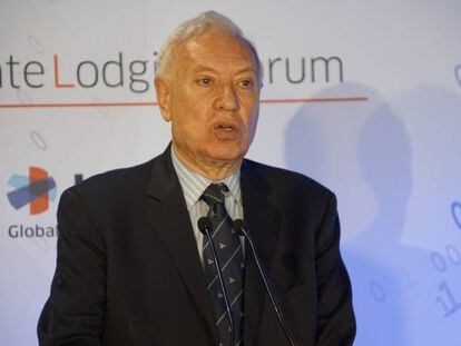 José Manuel García Margallo durante la ponencia.