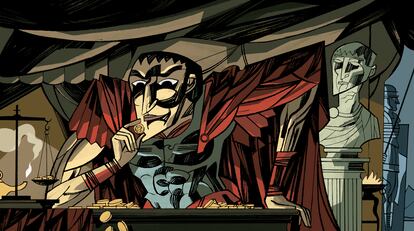 Ilustración de Craso realizada por Javier Olivares.