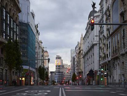 Imagen de la Gran Vía de Madrid.
